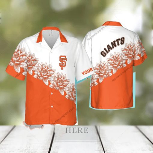 Custom Name MLB San Francisco Giants Hibiscus New AOP Hawaiian Shirt Flower For Men And Women