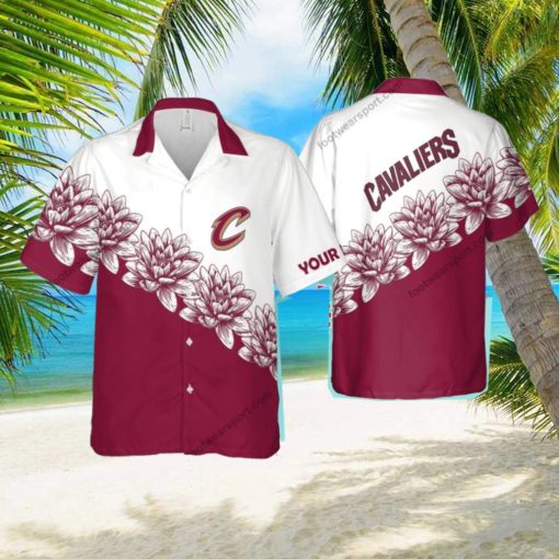 Custom Name NBA Cleveland Cavaliers Stylish New Aloha Hawaiian Shirt Flower For Men And Women