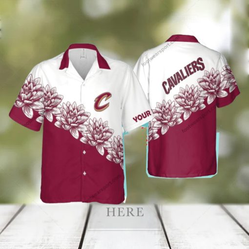 Custom Name NBA Cleveland Cavaliers Stylish New Aloha Hawaiian Shirt Flower For Men And Women