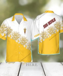 Custom Name NCAA Arizona State Sun Devils Paradise 3D Hawaiian Shirt Flower Men And Women Gift