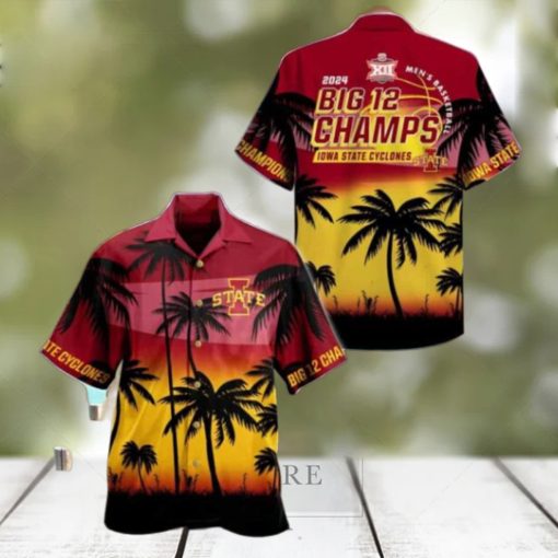 Cyclones 2024 Big 12 Men’s Basketball Conference Tournament Champions Hawaiian Shirt