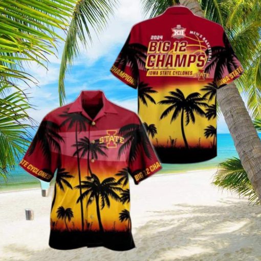 Cyclones 2024 Big 12 Men’s Basketball Conference Tournament Champions Hawaiian Shirt