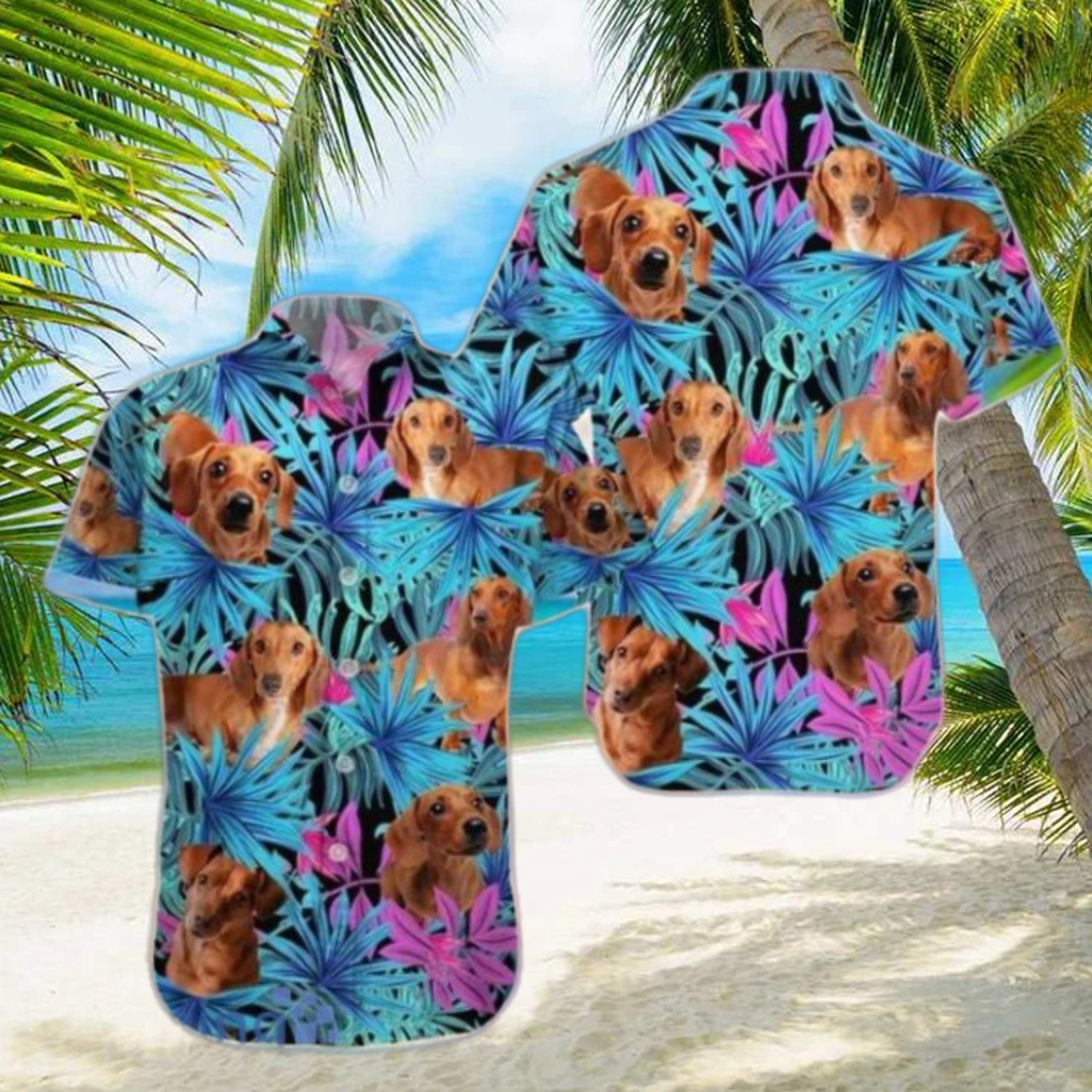 Dachshund Hawaiian Shirt Funny Button Up Aloha Style Gift For Men And Women Dachshund Hawaiian Shirt Funny Button Up Aloha Style Gift For Men And Women