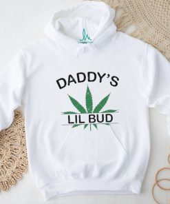 Daddys Lil Bud Marijuana Leaf Cannabis Silhouette shirt