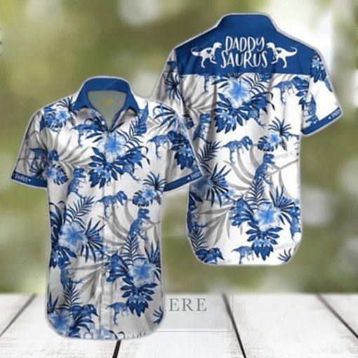 Daddysaurus Tropical Hawaiian Shirt Style Gift For Men And Women