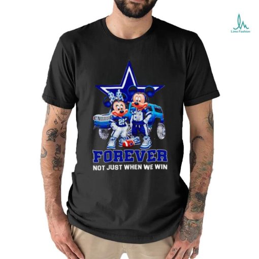 Dallas Cowboys Mickey and Minnie forever not just when we win shirt