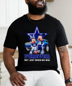 Dallas Cowboys Mickey and Minnie forever not just when we win shirt