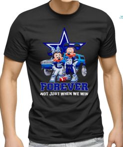 Dallas Cowboys Mickey and Minnie forever not just when we win shirt