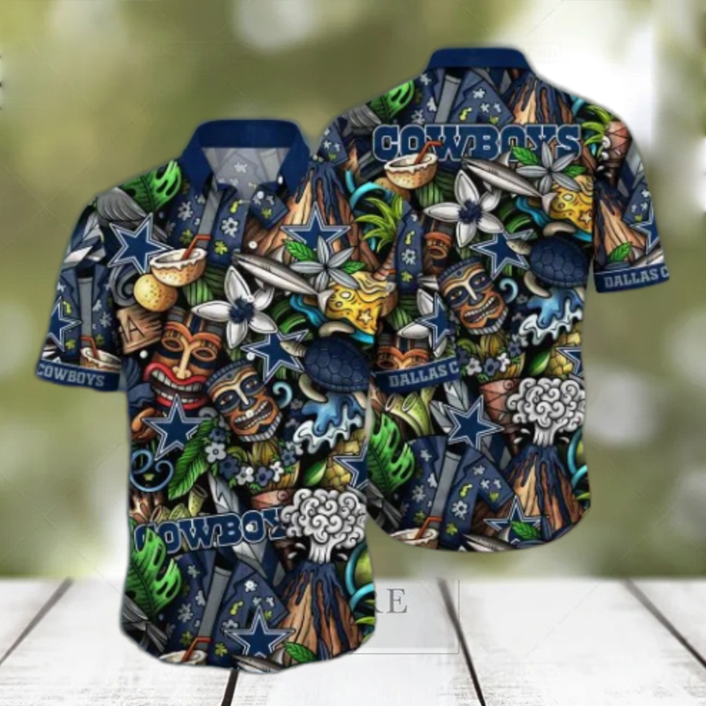 Dallas Cowboys NFL Flower Hawaii Shirt And Tshirt For Fans Dallas Cowboys NFL Flower Hawaii Shirt And Tshirt For Fans