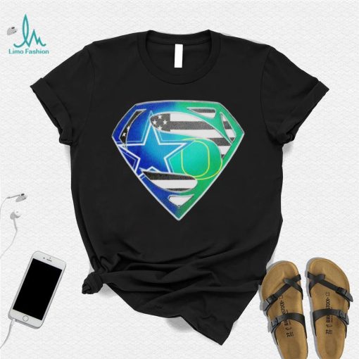 Dallas Cowboys and Oregon Ducks Superman Sports Logo shirt
