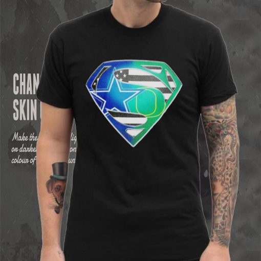 Dallas Cowboys and Oregon Ducks Superman Sports Logo shirt