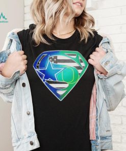 Dallas Cowboys and Oregon Ducks Superman Sports Logo shirt