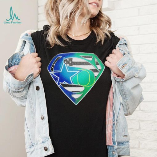 Dallas Cowboys and Oregon Ducks Superman Sports Logo shirt
