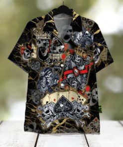 Dangerous Skull Poker Hawaiian Shirt For Men Women Adult