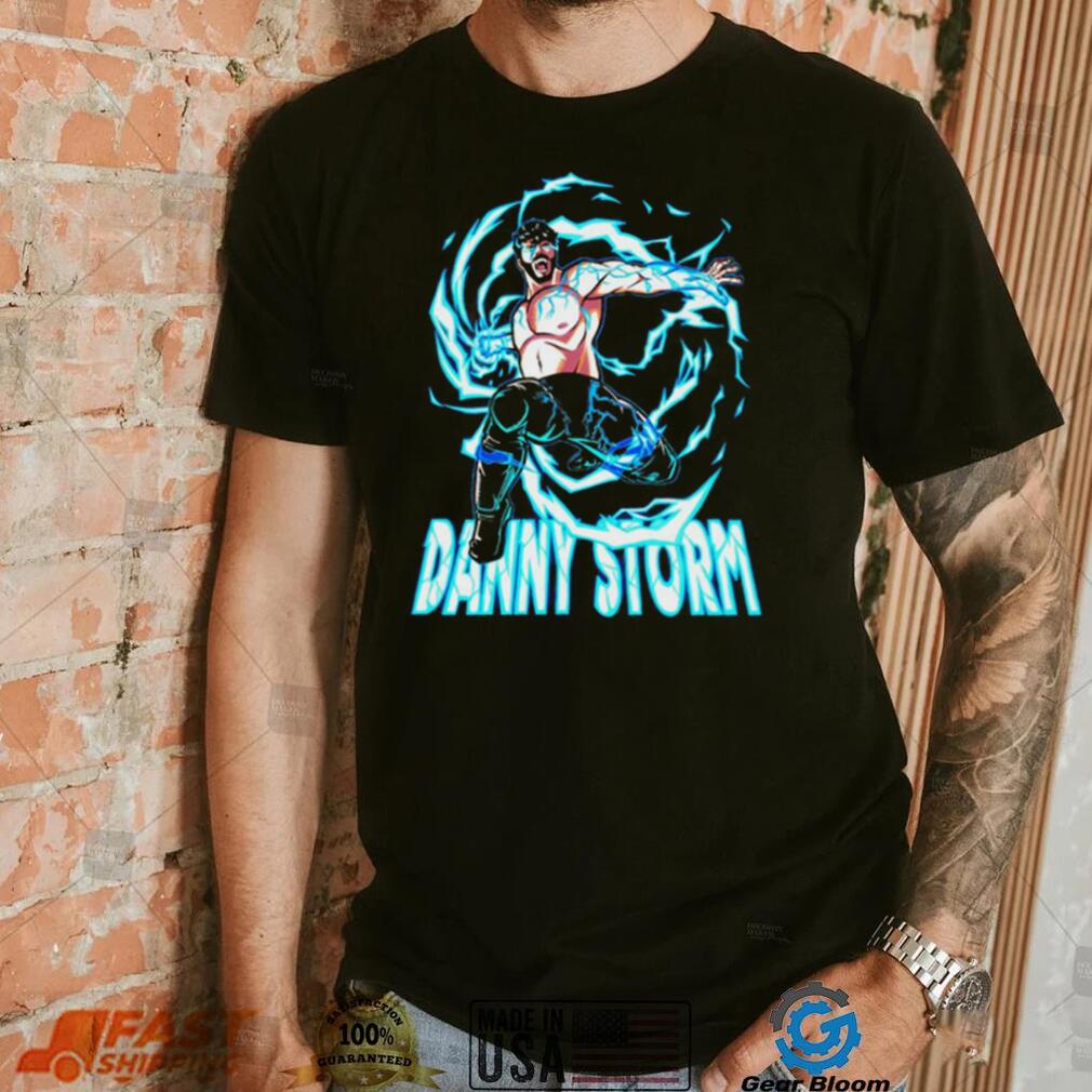 Danny Storm professional wrestler blue character shirt Danny Storm professional wrestler blue character shirt