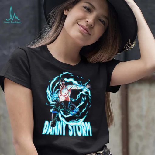 Danny Storm professional wrestler blue character shirt