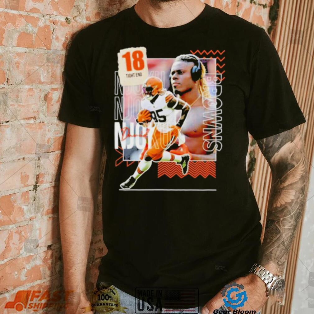 David Njoku 18 running back football player shirt David Njoku 18 running back football player shirt