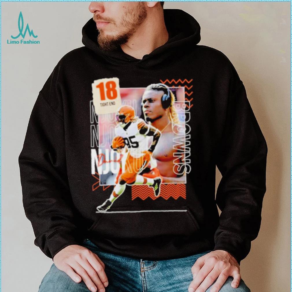 David Njoku 18 running back football player shirt David Njoku 18 running back football player shirt