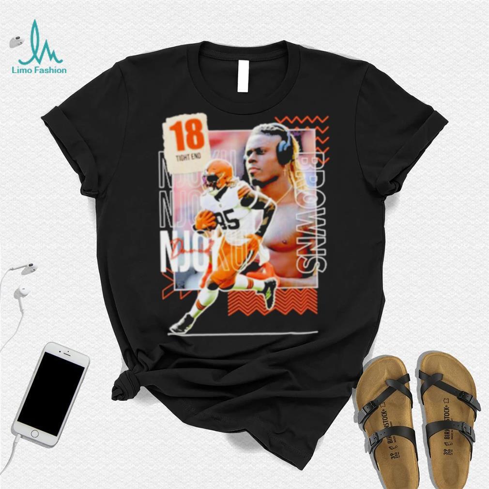 David Njoku 18 running back football player shirt David Njoku 18 running back football player shirt