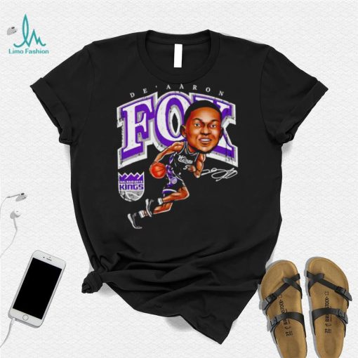 De’Aaron Fox Sacramento Kings cartoon caricature signature shirt