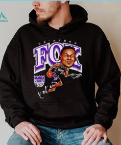 De’Aaron Fox Sacramento Kings cartoon caricature signature shirt
