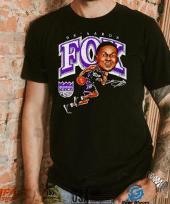 De’Aaron Fox Sacramento Kings cartoon caricature signature shirt