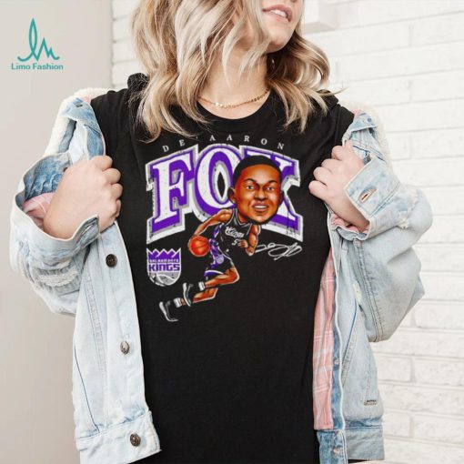 De’Aaron Fox Sacramento Kings cartoon caricature signature shirt