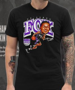 De’Aaron Fox Sacramento Kings cartoon caricature signature shirt