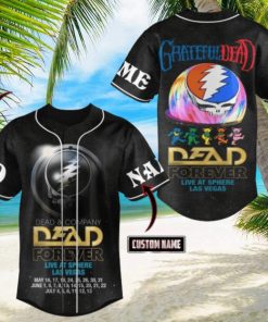Dead Forever Live At Sphere Las Vegas Grateful Dead Custom Baseball Jersey