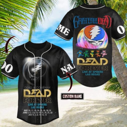 Dead Forever Live At Sphere Las Vegas Grateful Dead Custom Baseball Jersey