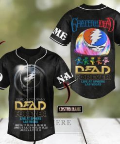 Dead Forever Live At Sphere Las Vegas Grateful Dead Custom Baseball Jersey