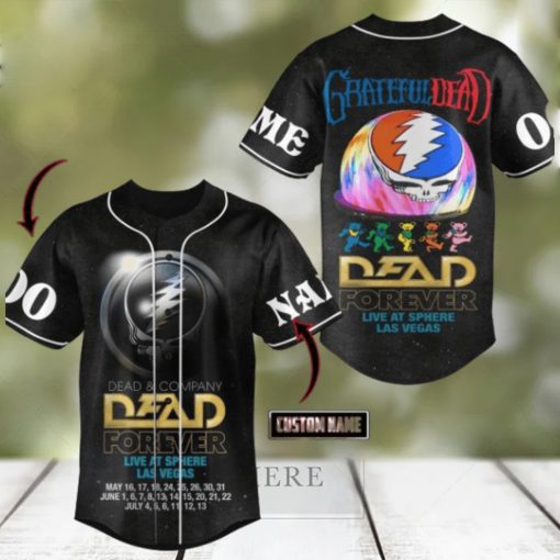 Dead Forever Live At Sphere Las Vegas Grateful Dead Custom Baseball Jersey