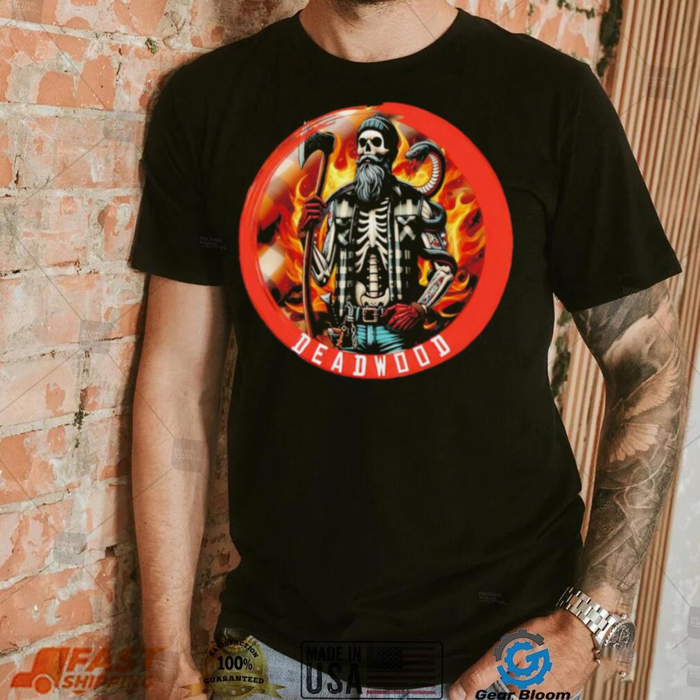 Deadwood legacy professional wrestler skeleton shirt Deadwood legacy professional wrestler skeleton shirt
