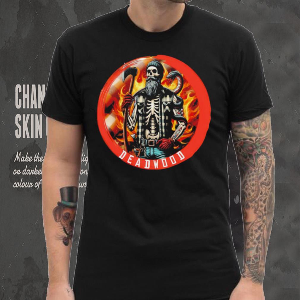 Deadwood legacy professional wrestler skeleton shirt Deadwood legacy professional wrestler skeleton shirt