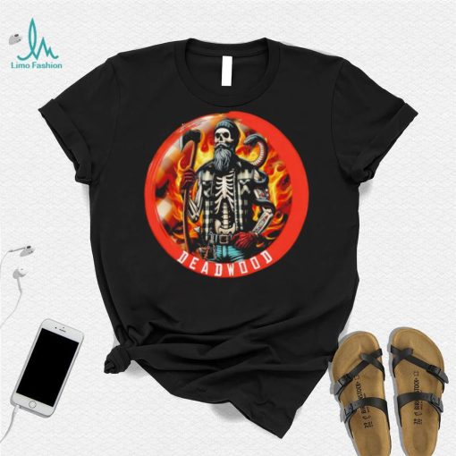 Deadwood legacy professional wrestler skeleton shirt