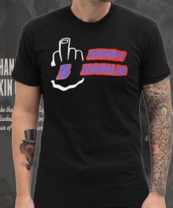 Denny Hamlin 5 Middle finger shirt]