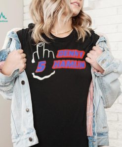 Denny Hamlin 5 Middle finger shirt]