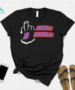 Denny Hamlin 5 Middle finger shirt]