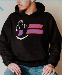 Denny Hamlin 5 Middle finger shirt]