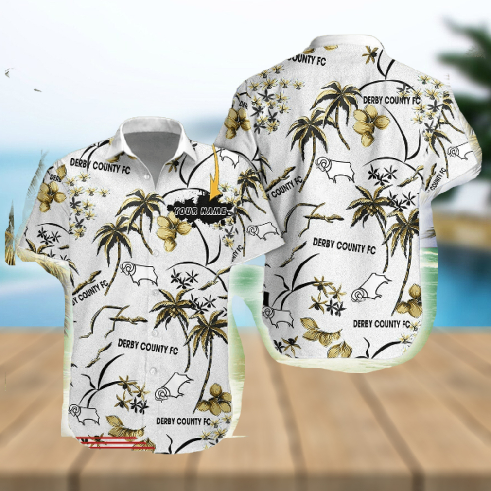 Derby County Hawaiian Shirt Custom Name Trending For Men Women Gift Summer Derby County Hawaiian Shirt Custom Name Trending For Men Women Gift Summer
