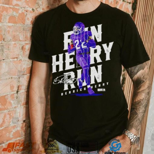 Derrick Henry Baltimore Run Football Signature shirt
