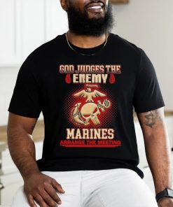 Design god judges the enemy marins arrange the meeting shirt