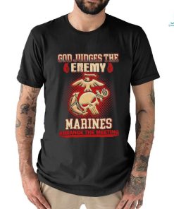 Design god judges the enemy marins arrange the meeting shirt