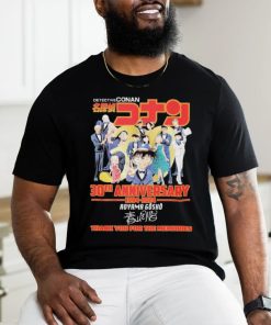 Detective Conan 30th Anniversary 1994 2024 Thank You For The Memories Signature Shirt