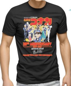 Detective Conan 30th Anniversary 1994 2024 Thank You For The Memories Signature Shirt