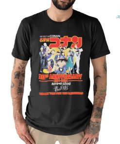 Detective Conan 30th Anniversary 1994 2024 Thank You For The Memories Signature Shirt