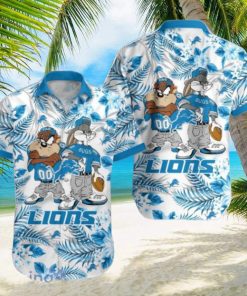 Detroit Lions Hawaiian Shirt Taz and Bugs For NFL Team