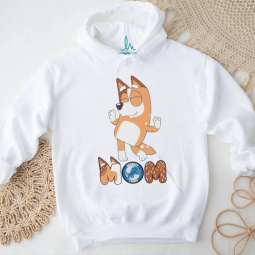 Detroit Lions Smiling Dancing Bluey Mom shirt