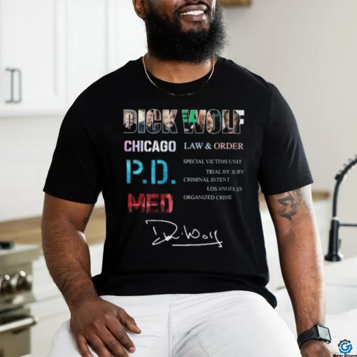Dick Wolf Chicago Law & Order P.D.Med shirt