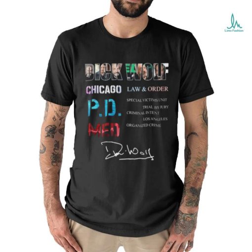 Dick Wolf Chicago Law & Order P.D.Med shirt